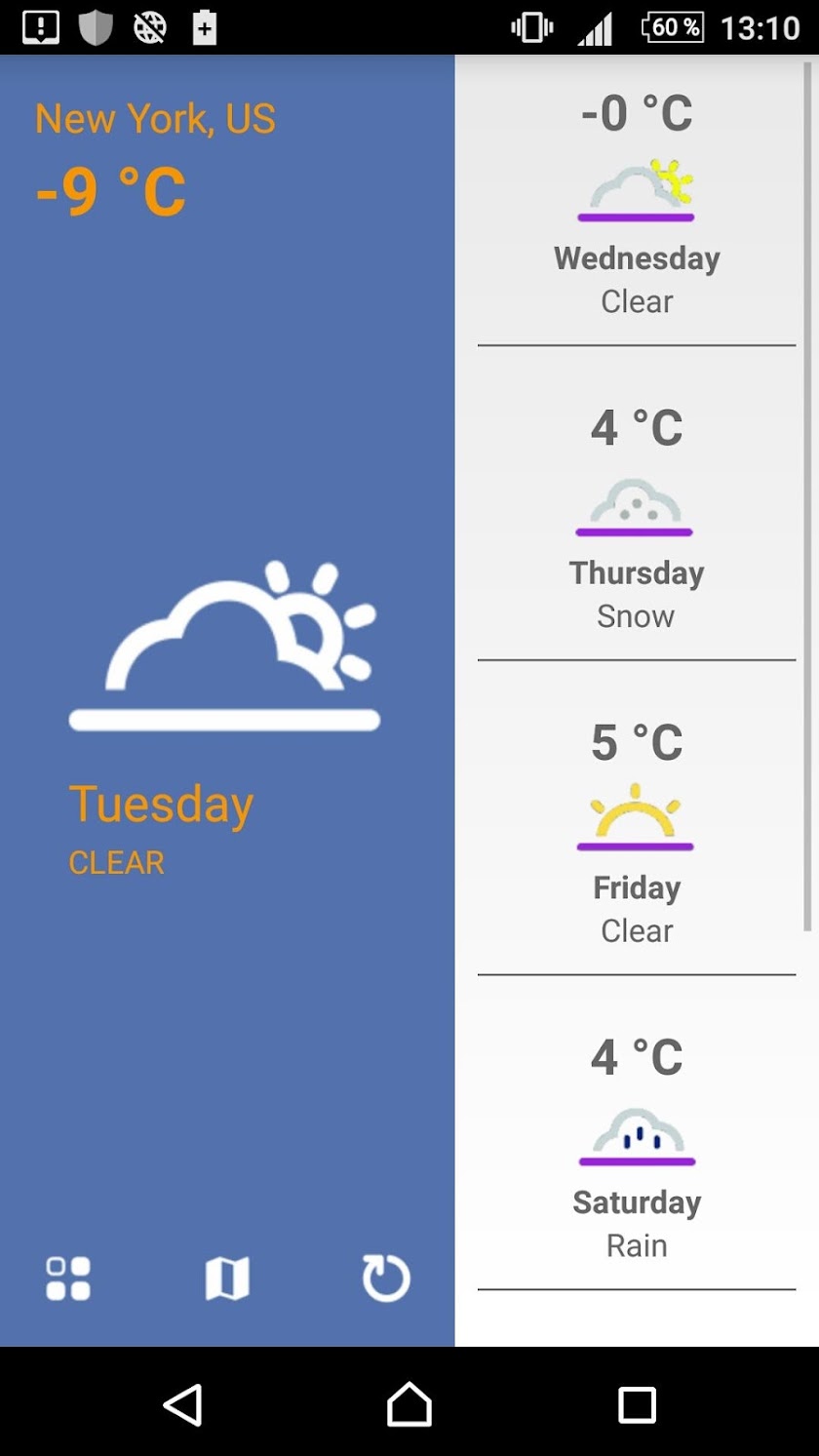 Weather Screen 1