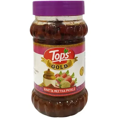 Tops Gold Khatta Meetha Pickle - 400 gm