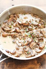 Easy Creamy Mushrooms was pinched from <a href="http://damndelicious.net/2015/01/02/easy-creamy-mushrooms/" target="_blank">damndelicious.net.</a>