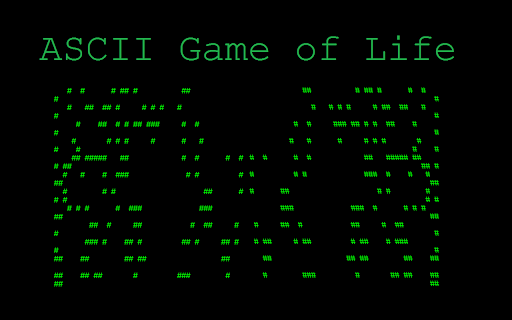 ASCII Game of Life