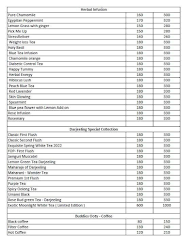 Tea Shop menu 5