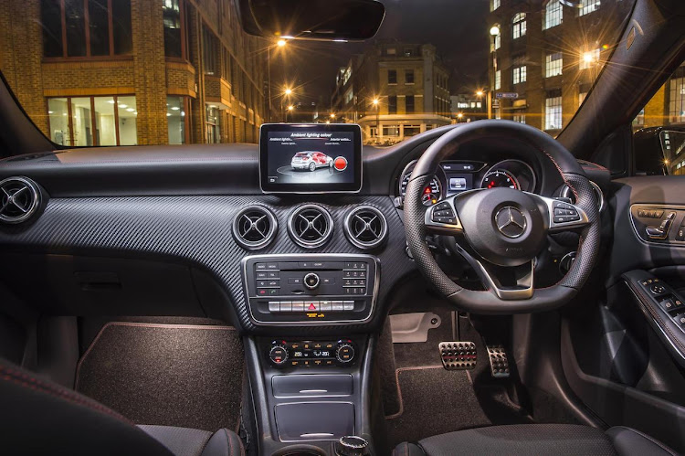 An interior that matched the sporty exterior.