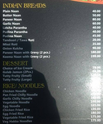 Kababs Villa menu 