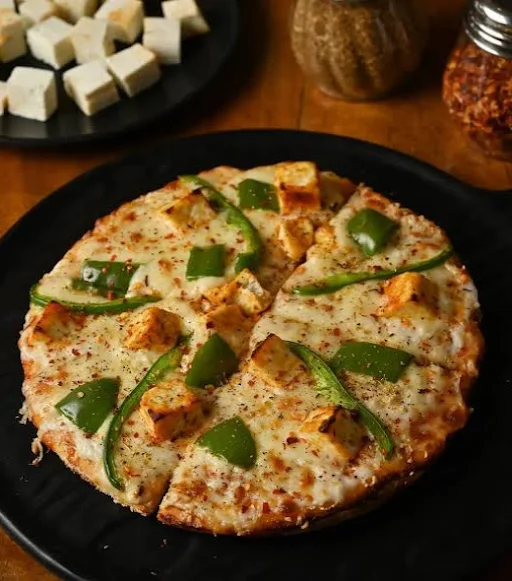 Capsicum Paneer Pizza (Medium 6 Slice)