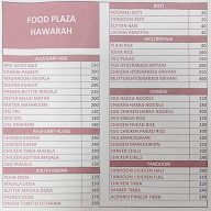 Food Plaza menu 1