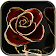 Rouge rose Thème Or rose icon