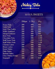 Mishty Bela menu 3