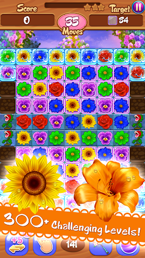 Flower Mania Blossom Bloom Match 3 Game
