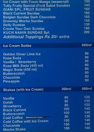 Giani's Ice Cream menu 4