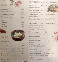 Chef James Japanese And Korean Kitchen menu 1