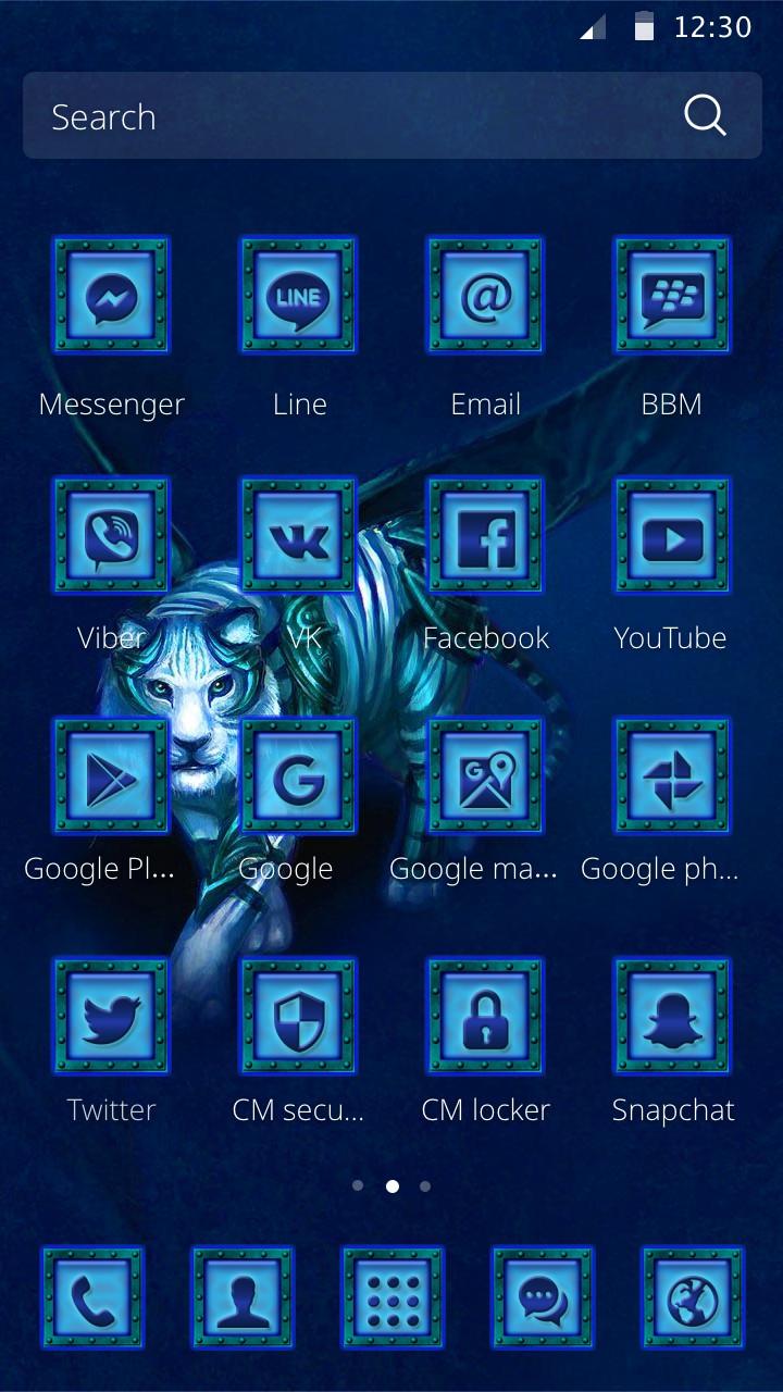 Tech Tiger Theme Screen 2