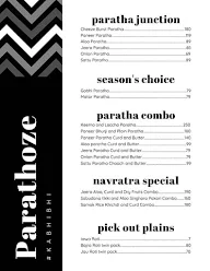 Parathoze menu 1