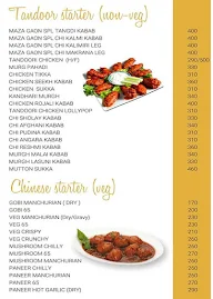 Hotel Maaz Gaon menu 1