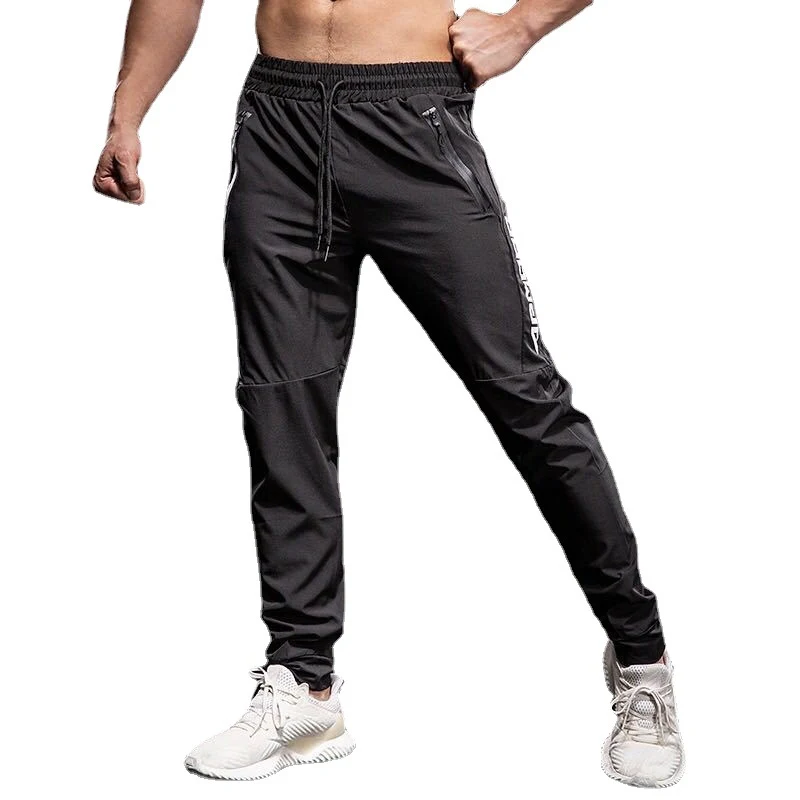 Pantalon en Soie Glacée Homme Fin Décontracté Respirant Confortable Idéal pour l'Été Léger et Moderne Parfait pour les Journées Chaudes
