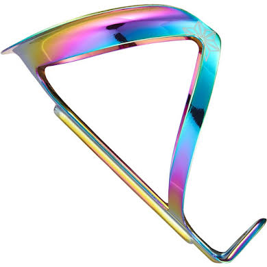 Supacaz Fly Water Bottle Cage Ano: Aluminum, Oil Slick