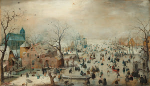 RIJKS: Hendrick Avercamp: Winter Landscape with Ice Skaters 1608