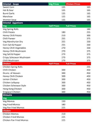 Chopsticks menu 1