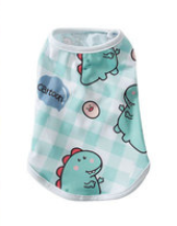Title 6, Spring and summer new pet vest with cute dinosa...