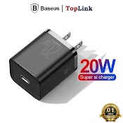 Cốc Sạc Baseus Super Si Mini Usb C Qc3.0 Pd 20W Sạc Nhanh Cho Điện Thoại Smartphone - Toplink