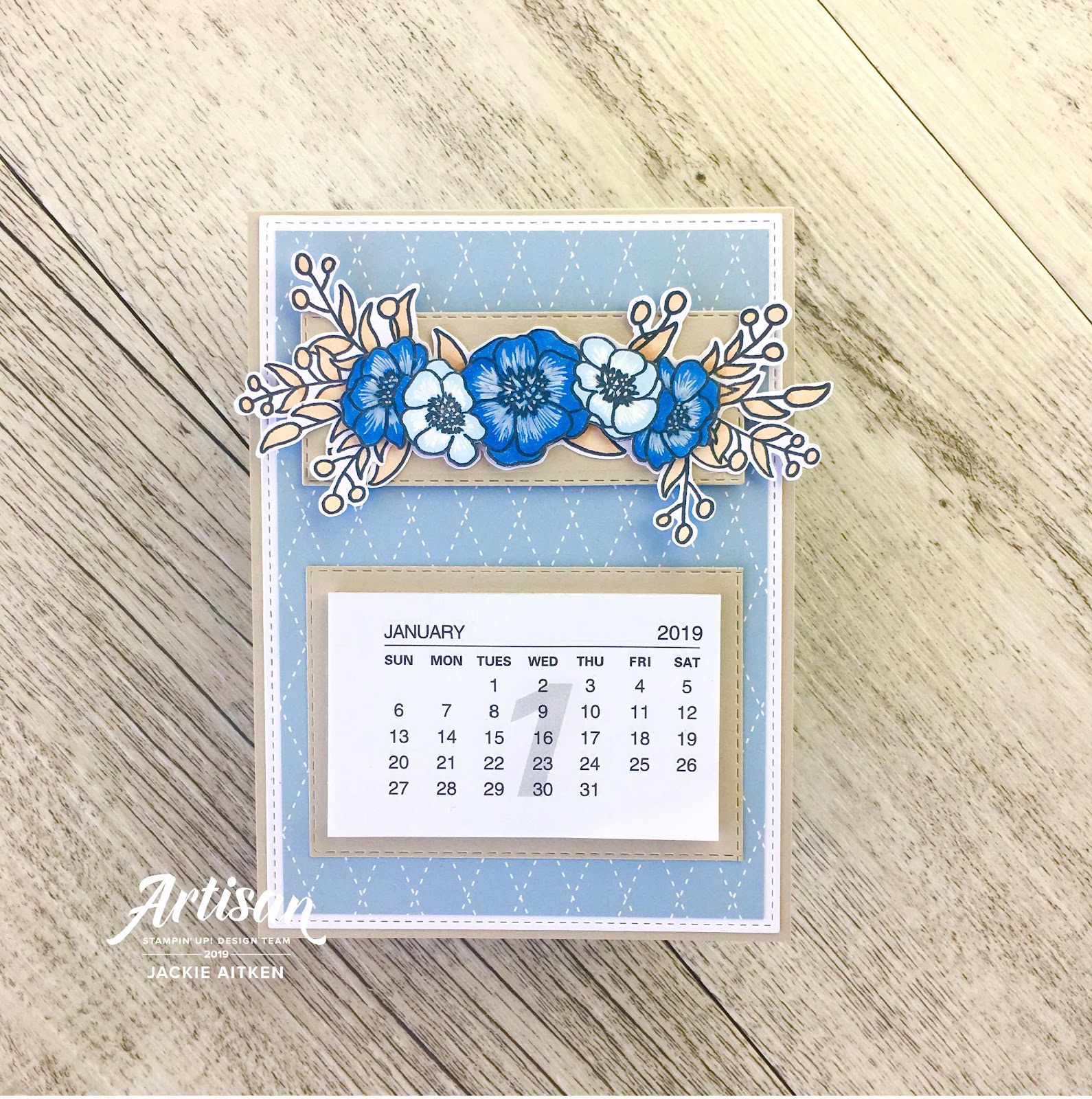 Jaxx Crafty Creations, Stampin' Up! Artisan, Bloom & Grow, Floral Card, Gift Packaging, Mini Calendar, Pillow Box, Seaside Spray, 2019-2021 In Colours,  Happy Mail, Be Inspired Blog Hop