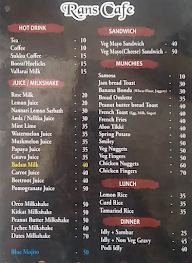 Rans Cafe menu 2