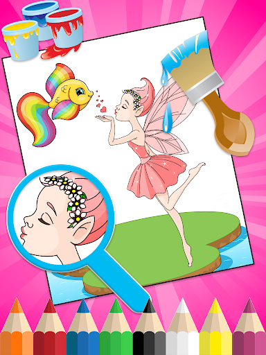 Princess Coloring Book Glitter & Girls Dress Up screenshots 16