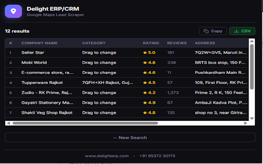 Delight ERP/CRM (Google Maps Lead Scraper) screenshot 3