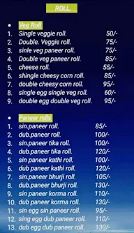 The Kathi Rolls Stories menu 2