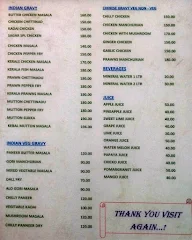 Hotel Sagar menu 1