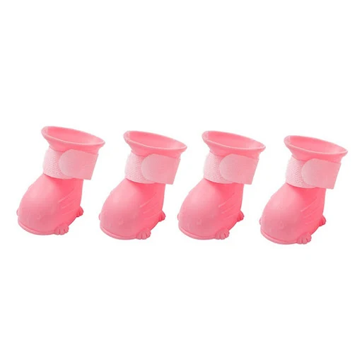 New dog shoes waterproof, anti-slip and wear-resistant outdoor dog rain shoes pet clippings nails anti-scratch pet suppl