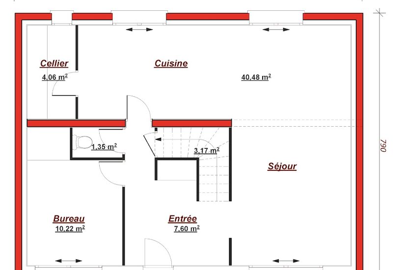  Vente Terrain + Maison - Terrain : 795m² - Maison : 130m² à Méry-sur-Oise (95540) 