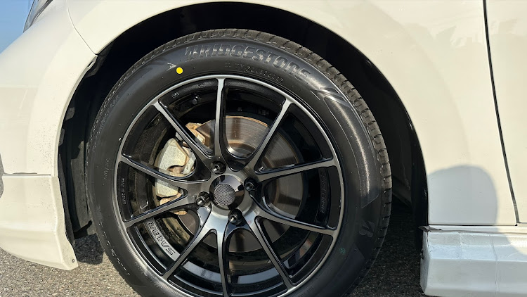 ヤリスのアライメント測定・調整・タイヤ履き替えました・Weds Sport・車高調整に関するカスタム事例の投稿画像3枚目