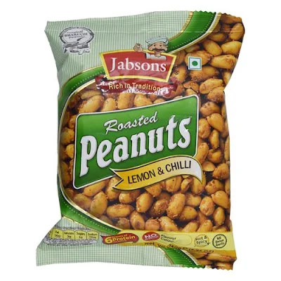 Jabsons Roasted Peanuts - Lemon & Chilli - 140 gm