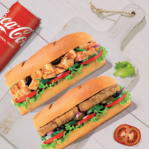 2 Veg Premium Subs + Coke (Save Upto Rs179)