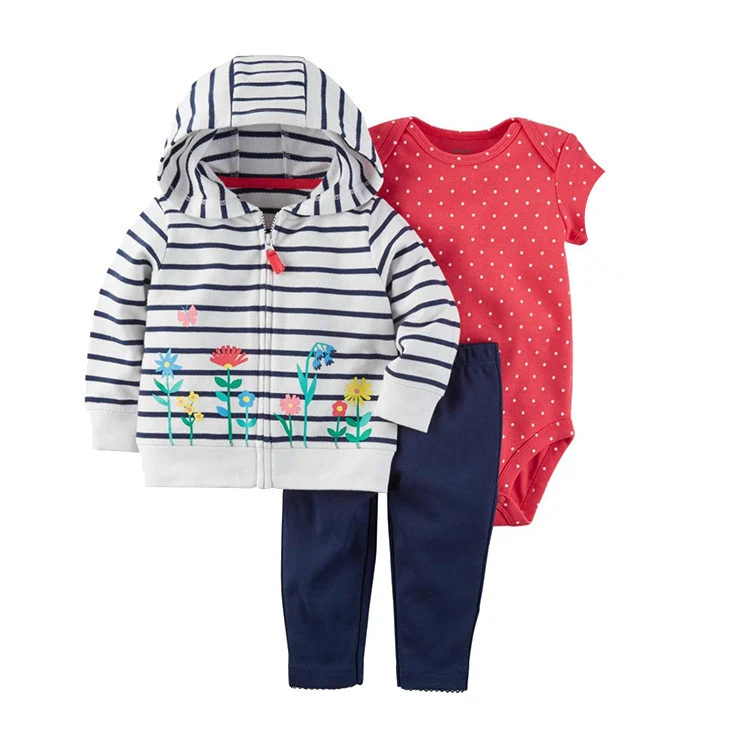 Title 9, Baby driedelige set, hoodie met lange mouwen, v...