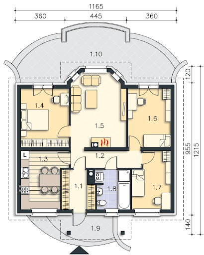 Sintra LMB65 - Rzut parteru