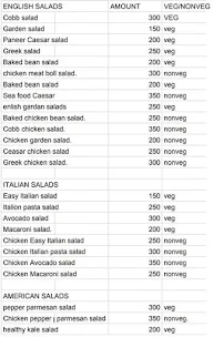 Salads & Smoothies menu 1