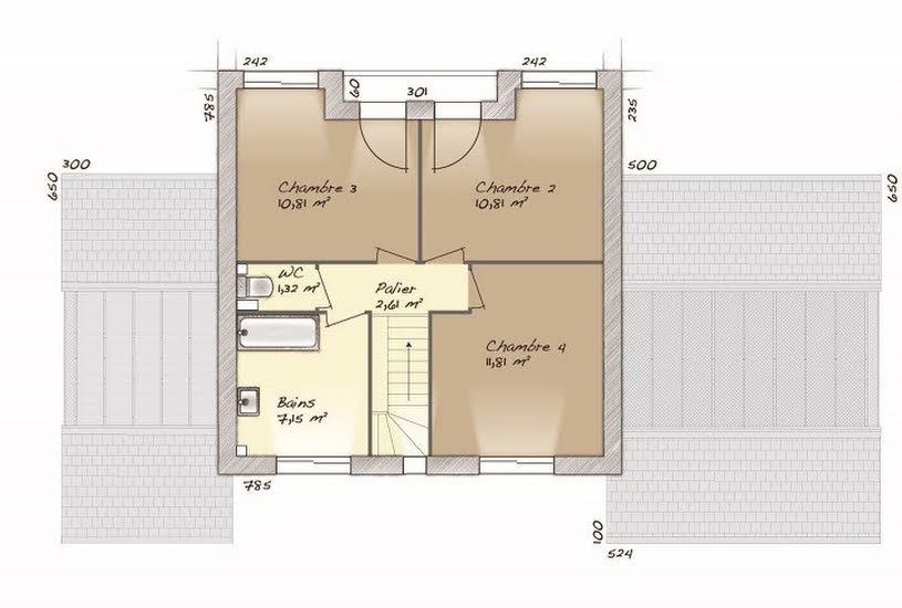  Vente Terrain + Maison - Terrain : 1 000m² - Maison : 90m² à Perruel (27910) 