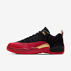 air jordan 12 low black metallic gold