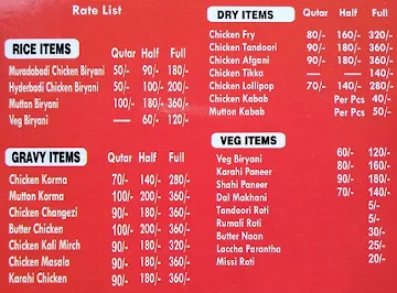 Muradabadi Chicken Biryani Corner menu 