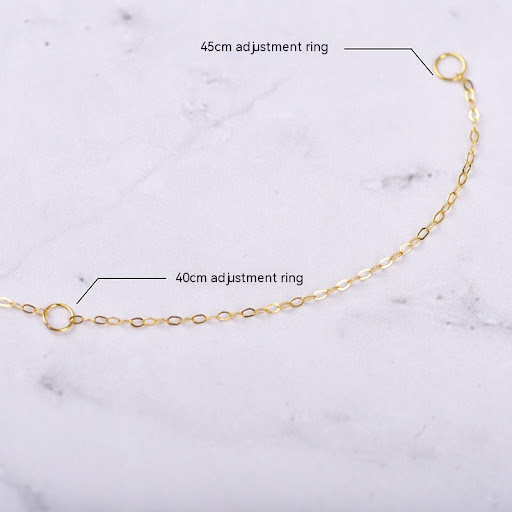 Title 2, 18K Gold Necklace Womens Shiny O-type Chain 18...