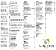 Kannu Ki Chai menu 1