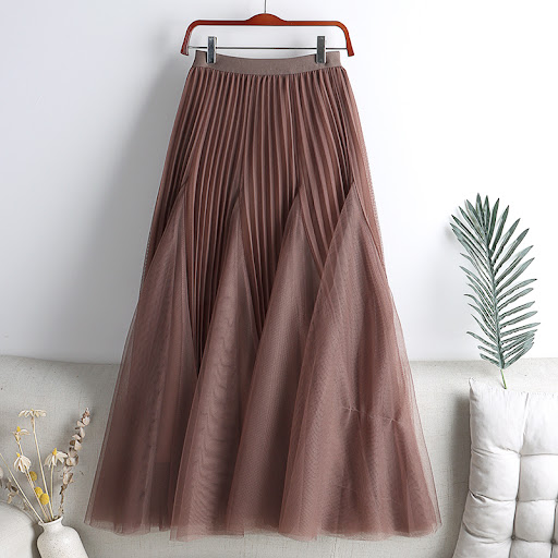 Title 3, Solid Pleated Fairy Gauze Skirt for an ethereal...