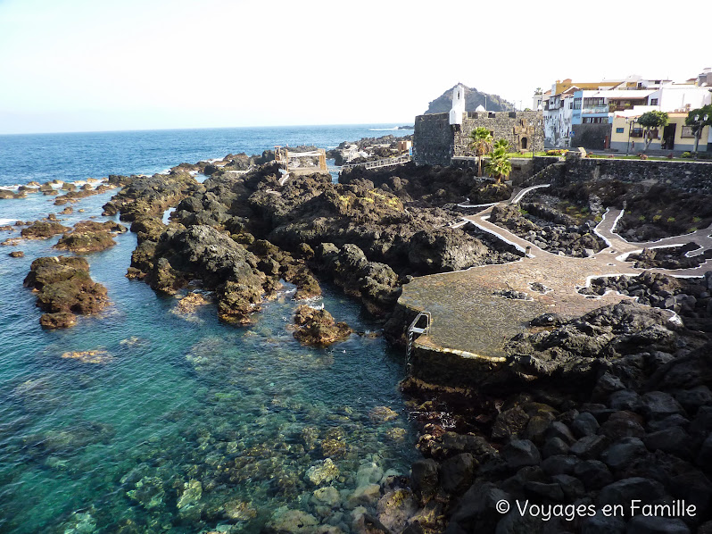 Tenerife, Garachico, piscines naturelles