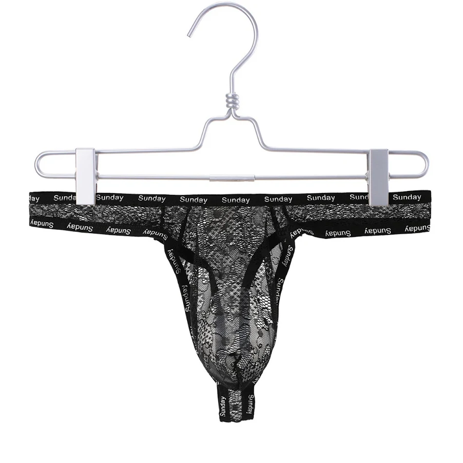 Sexy Lace Underwear Men's Low Waist High Elastic See-through Experience Ultimate Comfort and Confidence with This Stylis
