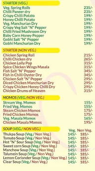 Chinese King menu 3