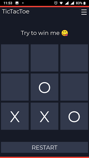 Screenshot Tic Tac Toe