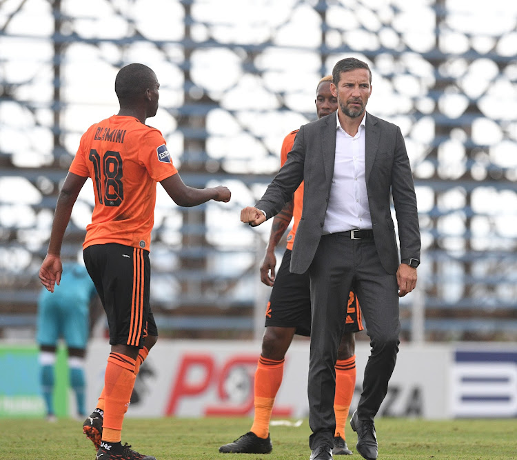 Orlando Pirates head coach Josef Zinnbauer is under pressure to deliver the Premiership title despite having already won the MTN8.