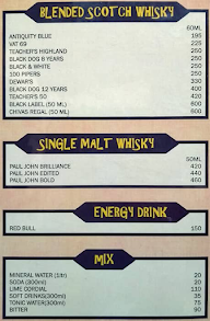 Engine Resto Bar menu 1