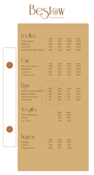 Bestow Bar And Kitchen menu 8